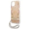 Dėklas Guess GUHCP13SHFLSD Apple iPhone 13 mini 5,4″ aukso spalvos hardcase Flower Strap