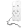 Apple iPhone 13 Mini Guess dėklas Peony Chain Collection (GUHCP13SKSPESI) sidabrinės spalvos