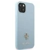 Apple iPhone 13 Mini Guess dėklas Saffiano 4G Small Metal Logo (GUHCP13SPS4MB) mėlynos spalvos