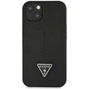 Guess GUHCP13SPSATLK Apple iPhone 13 mini 5,4″ juodos spalvos kietas dėklas SaffianoTriangle Logo
