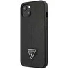 Guess GUHCP13SPSATLK Apple iPhone 13 mini 5,4″ juodos spalvos kietas dėklas SaffianoTriangle Logo