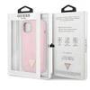 Guess GUHCP13SSLTGU Apple iPhone 13 mini 5,4″ violetinės spalvos kietas dėklas Silicone Triangle