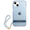 Guess GUHCP13SHTSGSB Apple iPhone 13 mini 5,4″ mėlynas kietas dėklas Translucent Stap