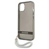 Guess GUHCP13SHTSGSK Apple iPhone 13 mini 5,4″ juodos spalvos kietas dėklas Translucent Stap