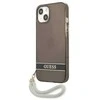 Guess GUHCP13SHTSGSK Apple iPhone 13 mini 5,4″ juodos spalvos kietas dėklas Translucent Stap