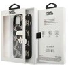Karl Lagerfeld KLHCP13SPMNIKBK Apple iPhone 13 mini 5,4″ kietas dėklas juodos spalvos Monogram Ikonik Patch