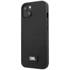 Apple iPhone 13 Mini Karl Lagerfeld dėklas Saffiano Plaque juodos spalvos