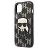 Apple iPhone 13 Mini Karl Lagerfeld dėklas Monogram Ikonik Patch juodos spalvos