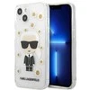 Dėklas Karl Lagerfeld KLHCP13SHFLT IPHONE 13 MINI 5.4 "TRANSPARENT/TRANSPARENT FLOWER IKONIK KARL