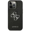 Dėklas GUESS HARD CASE GUHCP13LSA4GSBK IPHONE 13 PRO SAFFIANO METAL LOGO Juodas