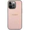 Dėklas Apple iPhone 13 Pro 6,1" Guess Croco Strap Collection GUHCP13LPCRBPI rožinės spalvos