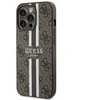 Apple iPhone 13 Pro Guess dėklas 4G Printed Stripe MagSafe (GUHMP13LP4RPSW) rudos spalvos