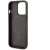 Apple iPhone 13 Pro Guess dėklas 4G Printed Stripe MagSafe (GUHMP13LP4RPSW) rudos spalvos