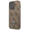 Dėklas GUESS GUHCP13LP4TPW IPHONE 13 PRO / 13 6.1 "BROWN / BROWN HARDCASE 4G TRIANGLE CARDSLOT LOGO