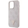 Apple iPhone 13 Pro Guess dėklas Crossbody 4G Metal Logo (GUHCP13LP4TDSCPP) rožinės spalvos