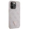 Apple iPhone 13 Pro Guess dėklas Crossbody 4G Metal Logo (GUHCP13LP4TDSCPP) rožinės spalvos