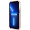 Guess GUHMP13LHTCMP Apple iPhone 13 Pro / 13 6,1″ rožinės spalvos kietas dėklas Gold Outline Translucent MagSafe