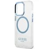 Dėklas Guess GUHMP13LHTRMB iPhone 13 Pro / 13 6,1" mėlyna/mėlynas hard case Metal Outline Magsafe