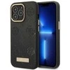 Apple iPhone 13 Pro Guess dėklas Peony Logo Plate MagSafe (GUHMP13LSAPSTK) juodos spalvos