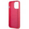 Apple iPhone 13 Pro Guess dėklas Saffiano 4G Small Metal Logo (GUHCP13LPS4MF) rožinės spalvos