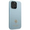 Guess GUHCP13LPS4MB Apple iPhone 13 Pro / 13 6,1″ /mėlynas kietas dėklas Saffiano 4G Small Metal Logo