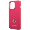 Apple iPhone 13 Pro Guess dėklas Saffiano 4G Small Metal Logo (GUHCP13LPS4MF) rožinės spalvos