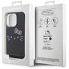 Apple iPhone 13 Pro Hello Kitty dėklas IML Kitty Face (HKHCP13LHKHLK) juodos spalvos