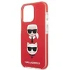 Apple iPhone 13 Pro Karl Lagerfeld dėklas Karl&Choupette Head (KLHCP13LTPE2TR) raudonos spalvos