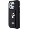 Karl Lagerfeld KLHCP13LGSAKCPK Apple iPhone 13 Pro / 13 6.1″ juodos spalvos kietas dėklas Gripstand Saffiano Karl&