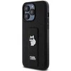 Apple iPhone 13 Pro Karl Lagerfeld dėklas Gripstand Saffiano Choupette Pins (KLHCP13LGSACHPK) juodos spalvos