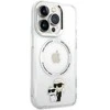 Apple iPhone 13 Pro Karl Lagerfeld dėklas Iconic Karl&amp;Choupette Magsafe (KLHMP13LHNKCIT) skaidrus