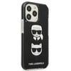 Karl Lagerfeld KLHCP13LTPE2TK Apple iPhone 13 Pro / 13 6,1″ kietas dėklas juodos spalvos Karl&Choupette Head