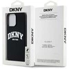 DKNY DKHMP13XSNYACH Apple iPhone 13 Pro Max 6.7″ juodos spalvos kietas dėklas Liquid Silicone baltos spalvos Printed Logo MagSafe