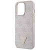 Apple iPhone 13 Pro Max Guess dėklas Crossbody 4G Metal Logo (GUHCP13XP4TDSCPP) rožinės spalvos