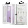 Apple iPhone 13 Pro Max Guess dėklas Saffiano 4G Small Metal Logo violetinės spalvos