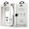 Karl Lagerfeld KLHCP13XTPEKCW Apple iPhone 13 Pro Max 6,7″ kietas dėklas baltos spalvos Karl&Choupette