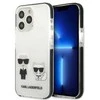 Karl Lagerfeld KLHCP13XTPEKCW Apple iPhone 13 Pro Max 6,7″ kietas dėklas baltos spalvos Karl&Choupette