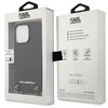 Karl Lagerfeld KLHCP13XPMK Apple iPhone 13 Pro Max 6,7″ kietas dėklas juodos spalvos Leather Textured and Chain