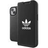 Adidas OR Booklet Dėklas BASIC Apple iPhone 14/ 15 / 13 6.1″ juodos spalvos baltos spalvos 50181