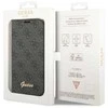 Apple iPhone 14 Guess Book 4G Vintage Gold Logo (GUBKP14SHG4SHK) telefono dėklas juodos spalvos