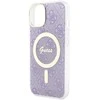 GUESS GUHMP14SH4STU IPHONE 14/15/13 6.1" VIOLETINIS / VIOLETINIS KIETAS DĖKLAS 4G MAGSAFE