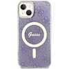GUESS GUHMP14SH4STU IPHONE 14/15/13 6.1" VIOLETINIS / VIOLETINIS KIETAS DĖKLAS 4G MAGSAFE