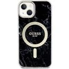 Apple iPhone 14 Guess dėklas Marble MagSafe (GUHMP14SPCUMAK) juodos spalvos