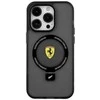 Ferrari FEHMP15MUSCAK Apple iPhone 15 Plus /14 Plus 6.7″ juodos spalvos kietas dėklas Ring Stand 2023 Collection