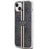 Guess GUHCP15MH4PSEGK Apple iPhone 15 Plus / 14 Plus 6.7″ juodos spalvos kietas dėklas IML 4G Gold Stripe