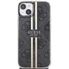 Guess GUHCP15MH4PSEGK Apple iPhone 15 Plus / 14 Plus 6.7″ juodos spalvos kietas dėklas IML 4G Gold Stripe