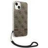 „Guess“ GUOHCP14MH4STW „Apple iPhone 14 Plus / 15 Plus 6.7“ rudas kietas dėklas 4G spausdinimo dirželis