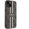 Dėklas GUESS GUHMP14MP4RPSW IPHONE 14 PLUS / 15 PLUS 6.7 "BROWN / BROWN HARDCASE 4G PRINTED STRIPES MAGSAFE