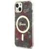 Dėklas GUESS GUHMP14MHCFWSA IPHONE 14 PLUS / 15 PLUS 6.7 "Žalias / KHAKI HARDCASE FLOWER MAGSAFE