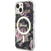 Dėklas GUESS GUHMP14MHCFWSK IPHONE 14 PLUS / 15 PLUS 6.7 "Juodas / Juodas HARDCASE FLOWER MAGSAFE